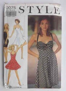 Style Dress Sewing Pattern 2075, Size 6-16. NEVER USED & UNCUT - Picture 1 of 3
