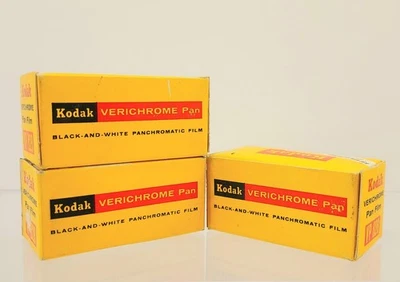 Película de colección Kodak Verichrome Pan VP 828 caducada 1969 3x rollos fotografía retro Foto 1 de 4