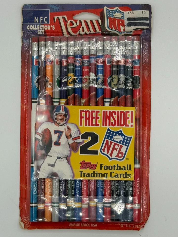 NUEVO Juego de Coleccionista Empire Berol Team NFL NFC de Colección 1993 Paquete de 15 Con Tarjetas Foto 1 de 1