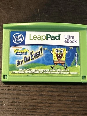 Sponge Bob Best Day Ever Leap Frog Leapster explorer GS Leap Pad 2 3 GS Ultra - Image 1 of 4