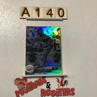 2018 Topps Chrome Jackson Stephens #110 Rookie Negative Refractor - Image 1 of 3