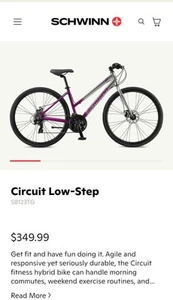 Schwinn 28" L Sch Circuit Hybrid Bike – Grey/Purple, Model S8123TG New In Box. - Picture 1 of 5