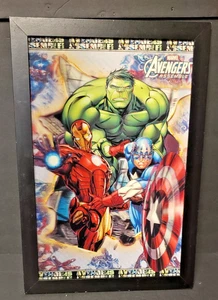 Marvel Avengers Assemble 3D Holographique Photo Poster Boîte Encadrée Marvel - Photo 1/5