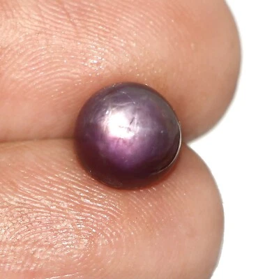 AAA Natürlich Zertifiziert Mosambik Star Rubin Rund Edelstein Cabochon 5.10 CT - Bild 1 von 4