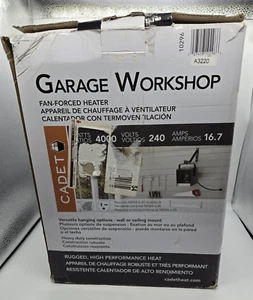 Cadet Electric Garage / Workshop Heater, 4000W, 240V, Grey, Requires 6-20 Plug - Picture 1 of 9