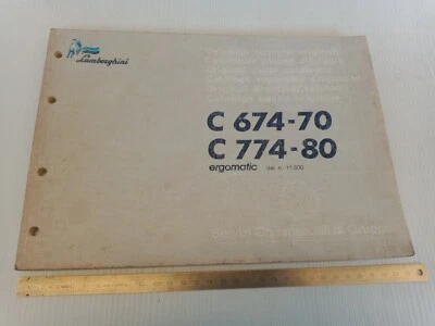 catalogo parti ricambio originale trattore Lamborghini 1990 C674 774 674 774 erg - Immagine 1 di 4