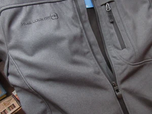 FREE COUNTRY SOFTSHELL JACKET SIZE S NWT CHARCOAL COLOR WATER WIND RESISTANT - Picture 1 of 11