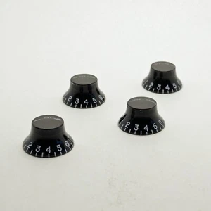 Black Bell Knobs 6mm Set of 4 - Picture 1 of 3