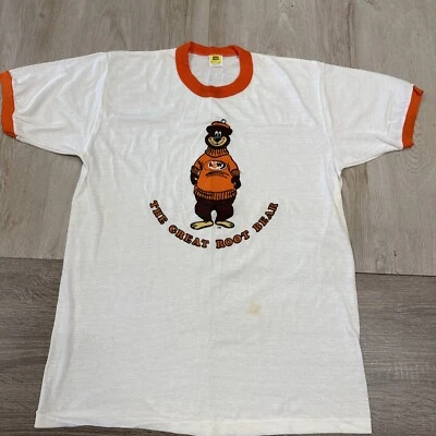 Vtg A&W Root Beer The Great Root Bear Single Stitch T-Shirt USA Velva Sheen Lg - Image 1 of 4