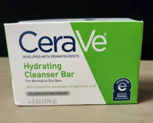 Barra de jabón CeraVe, una barra de 4,5 oz (128 g), elige entre 3 variaciones - Imagen 1 de 6