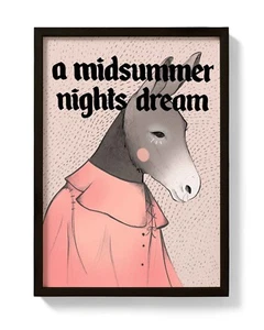 Ein Sommernachtstraumdruck! William Shakespeare inspiriertes Poster, Literatur - Bild 1 von 9