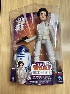 Star Wars Forces of Destiny Princess Leia Organa and R2-D2 Action Figure Set NIB - Picture 1 of 4