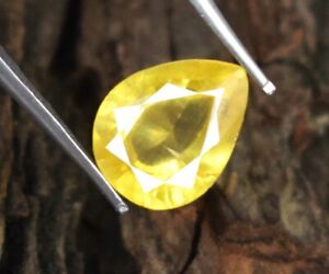100% Natural Pear Yellow Spinel Gemstone 7.55 Ct Certified A60980 Wedding Gift
