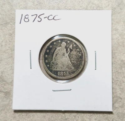 1875-CC Twenty Cent Piece - Better Grade - Good Details - Image 1 of 4