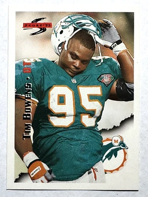 TIM BOWENS Miami Dolphins 1995 Pinnacle's Score Football Card #53 - Image 1 of 2