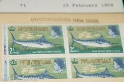 BRITISH VIRGIN ISLAND SCOTT 186-9 MNH SINGLE Y BLOQUE DE 4 SELLOS EXTREMADAMENTE FINOS Foto 1 de 4