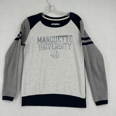 Marquette Golden Eagles Champion Sweatshirt Womens Small Blue Gray Pullover Cover