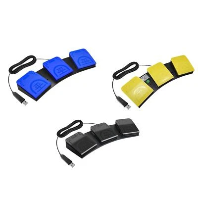 USB Triple Foot Switch Pedal Factory Testing Instrument Control 3 Pedal - Image 1 of 2