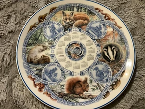 Free Ship! 2005 WEDGWOOD "The Seasons" Calendar Plate - the Mammals - Picture 1 of 10