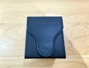 Authentic AUDEMARS PIGUET Watch Travel Carry Case Box Black Leather FreeShipping - Picture 1 of 3