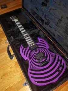 ¡Promoción! Guitarra Eléctrica Custom Wylde Audio Purple Barbarian Black Bullseye - Imagen 1 de 4