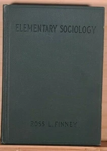 1924 Hardcover Elementare Soziologie Ross L. Finney - High School, Junior College - Bild 1 von 8