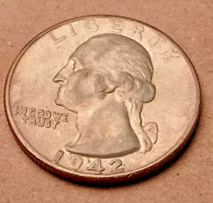 1942-D Washington Quarter 25c DDO FS-101 - Picture 1 of 9