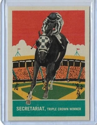 2013 PANINI GOLDEN AGE ~ SECRETARIAT ~ DELONG GUM INSERT CARD #3 ~ TRIPLE CROWN - Image 1 of 2