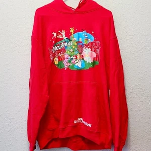 Sudadera con capucha suéter rojo XL 2023 de los parques Walt Disney World no abren hasta Navidad - Imagen 1 de 4
