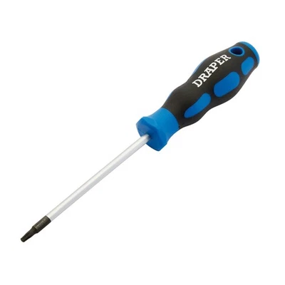 Draper T15T Torx Star Soft Grip Security Screwdriver 100mm Blade 34264 - Image 1 of 2