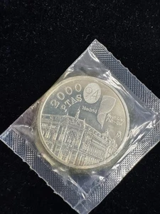 1994 (M) - 2000 Pesetas Spain Silver Coin, King Juan Carlos I Sealed from Mint - Picture 1 of 2
