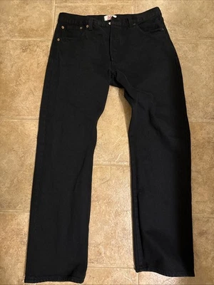 Jeans Levis vintage para hombre 36x32 (35x31) negros 501-0165 años 90 botón mosca pestaña roja Foto 1 de 4