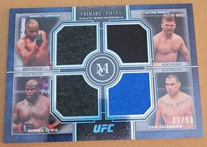 Daniel Cormier Stipe Cain Derrick Quad Relic 4 Primary Piece /50 UFC 2019 Museum - Picture 1 of 2