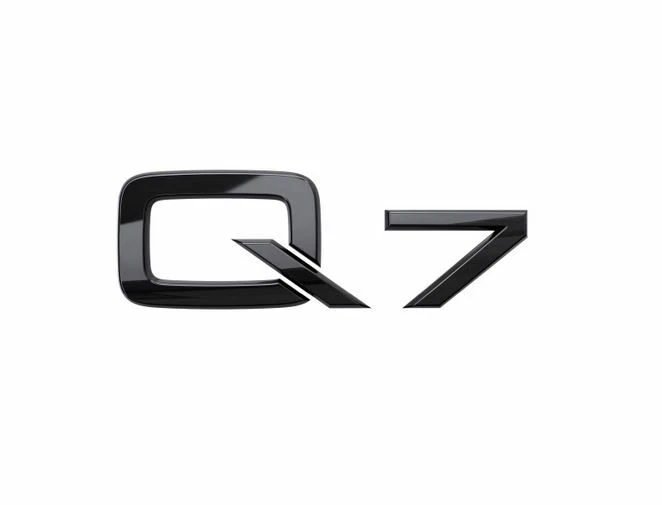 Logo emblema original Audi Q7 para portón trasero negro 4M0071803 - Imagen 1 de 1