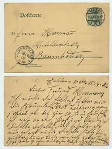 106585 - Ganzsache P 58 X - Postkarte - Metz 15.4.1902 nach Baumholder