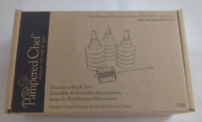 Pampered Chef Decorator Bottle Set #1585 Cake & Cookie Decorating - Image 1 of 4