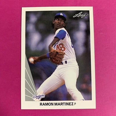 🐶 1990 Leaf  RAMON MARTINEZ #147 Los Angeles Dodgers - Image 1 of 2