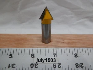 (1) NEW  5/8" D 60° V-groove Carbide Tipped Router Bit 1/2" Shank Sign t4 - Picture 1 of 4