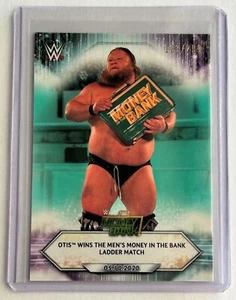 2021 WWE Topps Trading Card - OTIS Money in the Bank #69 Aqua Parallel /299 - Picture 1 of 1