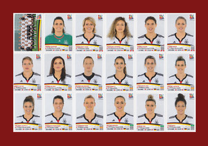 Germany Team - 18 Stickers Set - Panini FIFA Women's World Cup 2015
