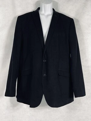 Kenneth Cole Blazer мужской 46L черная куртка вельвет спортивное пальто 100% хлопок новый без ЯРЛЫКОВ - Изображение 1 из 4