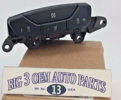 Chevrolet Silverado Tahoe Equinox GMC Sierra Black Cruise Control Switch new OEM - Image 1 of 3
