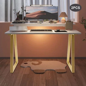 Par de patas de mesa de metal dorado 28" patas de muebles patas de mesa de comedor patas de mesa de oficina - Imagen 1 de 21