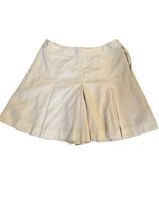 Ralph Lauren Golf Blue Label Marfil Off White Plisado Skort 8 - Imagen 1 de 6