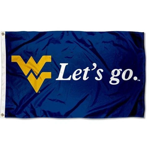 WVU Let's Go Flag Cover