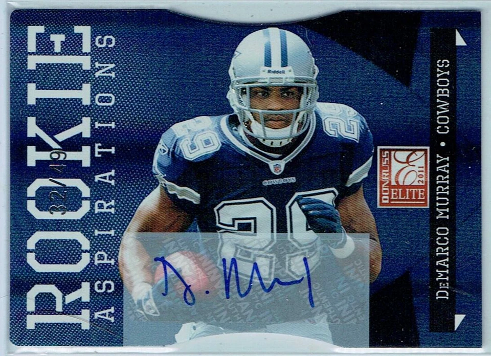 2011 DONRUSS ELITE ASPIRATIONS AUTOGRAPHS #133 DEMARCO MURRAY #32/49 - Image 1 of 1