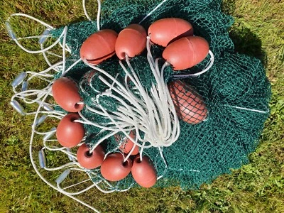 Schleppnetz Zugnetz 4-50m mit/ohne Fangsack, #10mm Sperrnetz Fischernetz  NEU!!! - Bild 1 von 4