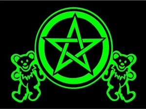 Pentacle with Dancing Bears Vinyl Decal car truck sticker graphic - Picture 1 of 4