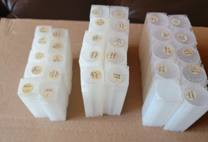 Lot of 30  square Dime/Nickel/Quarter - Plastic Tubes [#3/BX3] - Picture 1 of 2