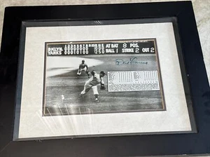 Don Larsen Auto 8x10 Photo 1956 Yankees World Series Perfect Game Framed COA - Picture 1 of 9